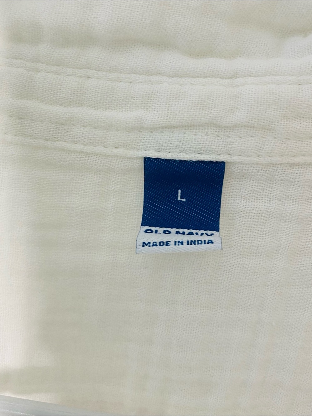 OLD NAVY Cropped Boxy Gauze Shirt - Picture 6 of 7